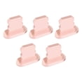 thumbnail image 1 of Tapón Injueey para teléfono móvil 5 piezas a prueba de polvo Micro USB Oro rosa, 1 of 6