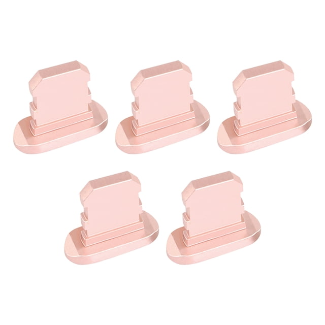 Tapón Injueey para teléfono móvil 5 piezas a prueba de polvo Micro USB Oro rosa
