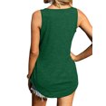 thumbnail image 3 of STARVNC Women Square Neck Sleeveless Curved Hem Mid Length Tank, 3 of 3