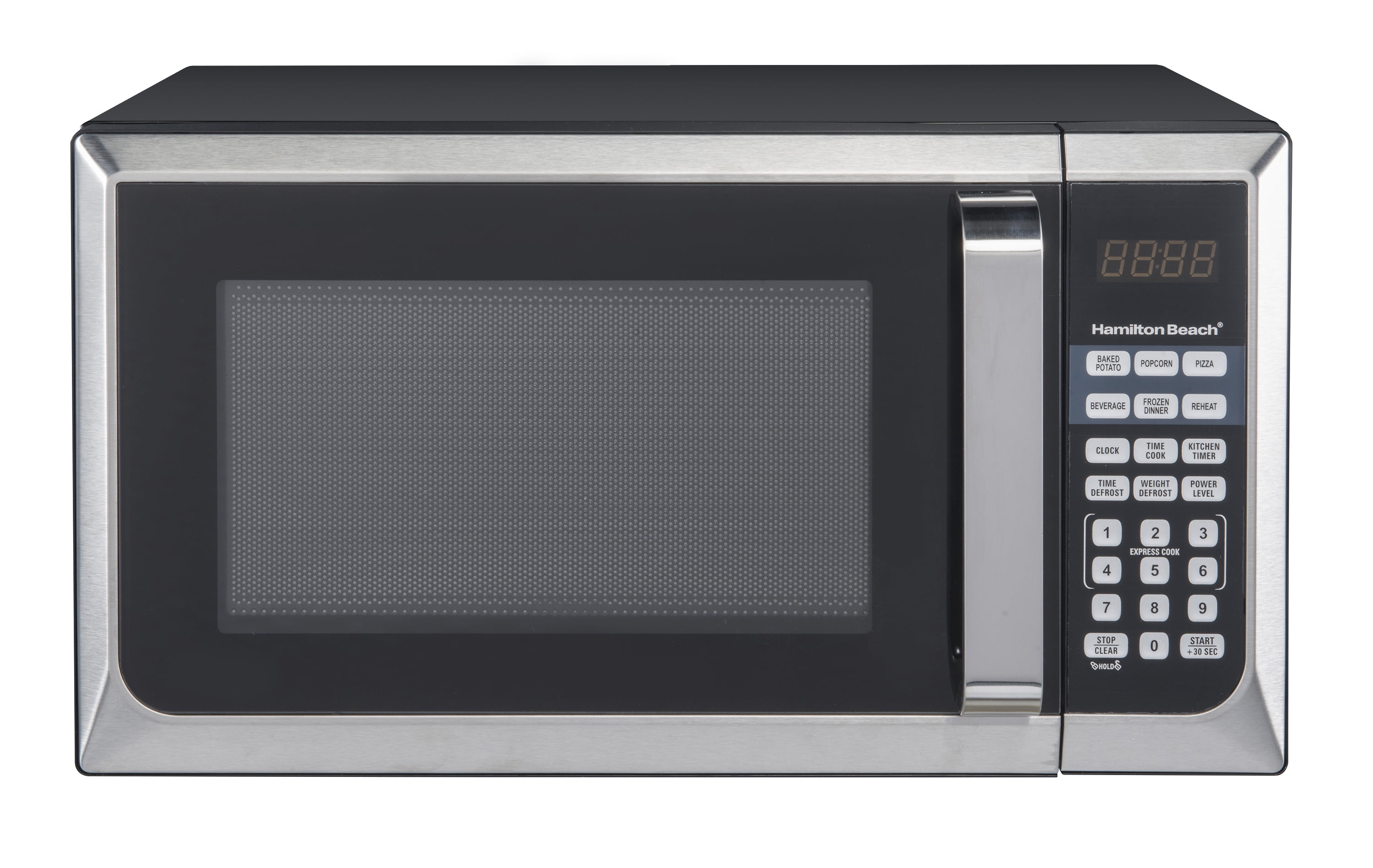 Hamilton Beach 0.9 Cu. Ft. Stainless Steel Countertop Microwave Oven 0.9 Cu Ft Microwave Stainless Steel