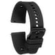thumbnail image 1 of Correa de reloj de silicona Uxcell de 22 mm, liberación rápida, flexible, suave, correa de reemplazo de goma con hebilla de acero inoxidable negra para hombres y mujeres, negra, 1 of 7