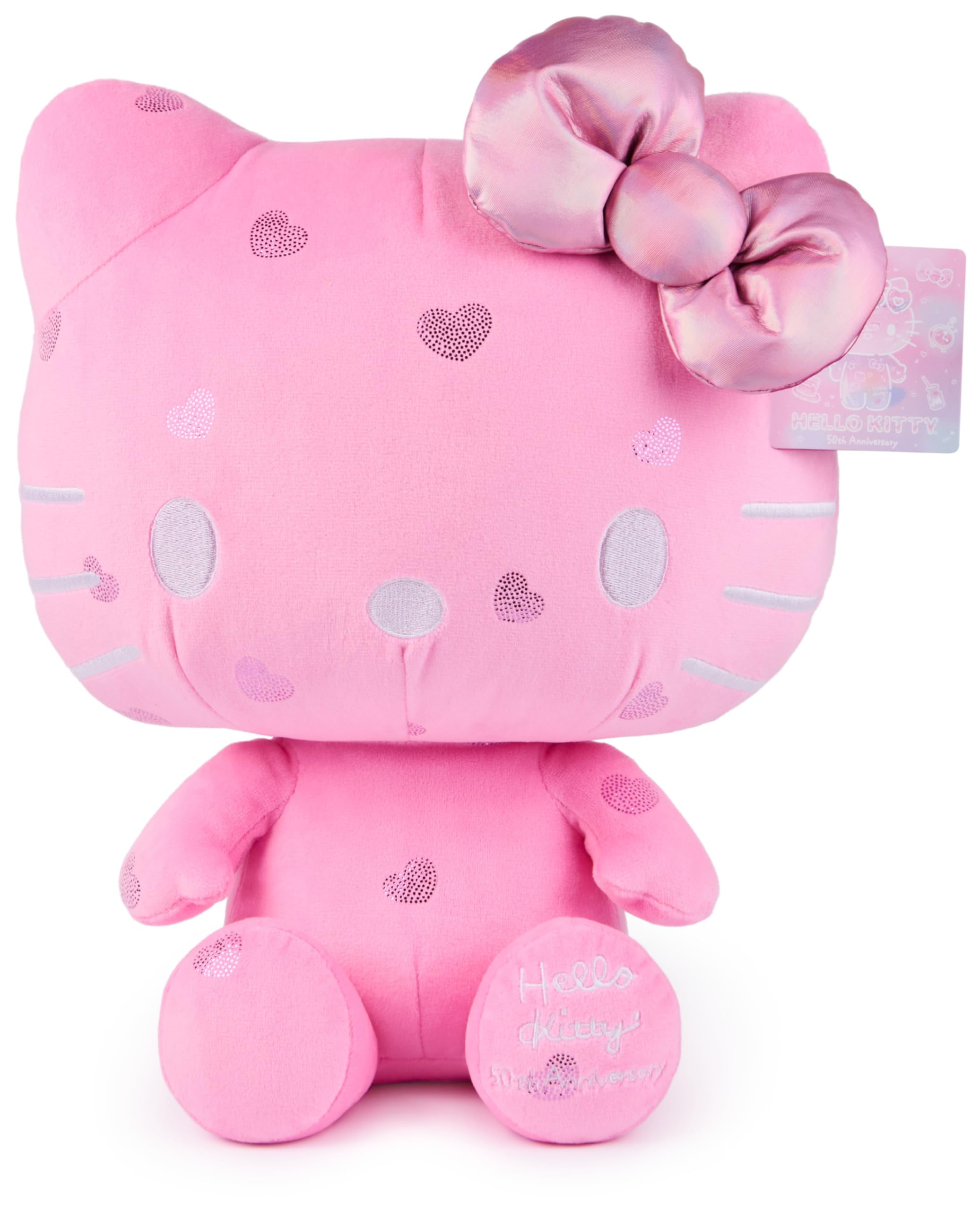 GUND Sanrio Hello Kitty 50th Anniversary Plush, Special Edition Stuffed Animal for Ages 1 and Up, Pink, 12”