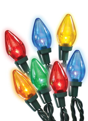 Length Details about   Brand New Sylvania Multicolor Led C6 Lights 100 Count 24.75 Ft 