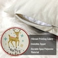 thumbnail image 4 of Christmas Throw Pillow Covers 18 x 18 Inches Set of 4 Xmas Series Winter Holiday Cushion Cover Linen Case Pillow for Sofa Couch Home Decor Christmas Decor, 4 of 7