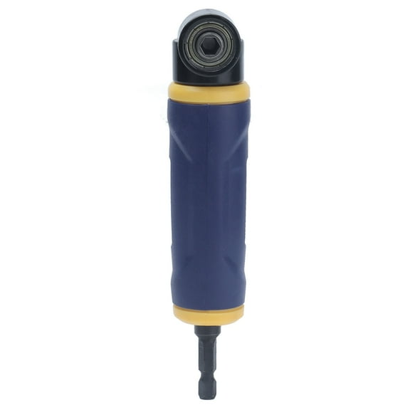 EBTOOLS 90 Degree Extension Driver,Right Angle Drill Adaptor 90 Degree Yellow Blue Drills Attachment Extension Driver,Right Angle Drill Driver