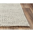 thumbnail image 2 of Alora Decor Monarch 8'6" x 11'6" Basket weave Gray/Ivory Hand Woven Area Rug, 2 of 3