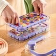 thumbnail image 6 of Baywell Ice Cube Tray Press Type Ice Easy-Release Cube Maker for Freezer, Food-Grade Ice Cube Tray with Lid and Storage Bin., 6 of 9