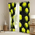 thumbnail image 3 of Manfei Tennis Black Out Curtains,Ball Game Theme Curtains Pack of 2 (42x63 Each),Sequin Print Bedroom Curtains,Lightweight Room Decor, 3 of 6