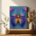 thumbnail image 6 of Neon Abstract Butterfly Canvas Nature Art Bedroom Living Room Home Wall Decor Poster Print, 6 of 8