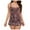 Coffee, variant on yueewhu Women Bandeau One Piece Skirt Swimsuit Tummy Control Swimdress Swimwear (Black, XL)