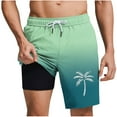 thumbnail image 1 of Pantalones Cortos Casuales para Hombre Imprimir con Bolsillos Pantalones de Playa de Cintura Elástica, Pantalones Cortos de Cintura Elástica para Hombre, 1 of 5
