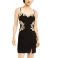 thumbnail image 1 of Bee Darlin vestido ajustado bordado para mujer, negro, 11/12, 1 of 1