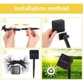 thumbnail image 2 of 50 luces solares de bola de cristal, decoración exterior con encendido y apagado automático y conversión de energía solar eficiente, cadena de luces impermeable para jardín, patio y jardín, 2 of 6