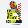 thumbnail image 2 of CafePress - Live To Play Nerf Soccer Body Suit - Baby Light Bodysuit, Size Newborn - 24 Months, 2 of 4