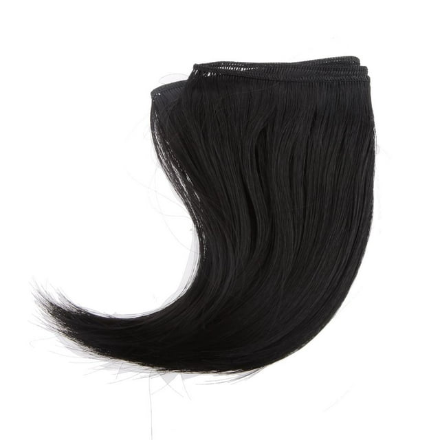 15x100cm DIY Welf Fringe /3 1/4 Dolls Black