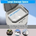 thumbnail image 5 of Riedhoff Car Refrigerator, Cooler & Warmer 35 Quart/33 L, 12V/110V AC Plug in, Gray, 5 of 13