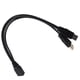 thumbnail image 5 of Extensión de 30 cm Cable de extensión Auxiliar USB 3.0 Hurbra A Male Dual Para Un disco Duro Móvil de 2.5 Pulgadas, 5 of 7