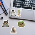 thumbnail image 3 of 200-Piece Holographic Kawaii Cat Meme Stickers, Cute Waterproof Vinyl Decals for Journaling, Scrapbook, Laptop, Water Bottle and Pet Party Decor, 3 of 14