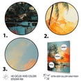 thumbnail image 3 of Designart "Minimalism Palm Trees Charm III" Floral Floater Framed Wall Decor, 3 of 7