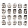 thumbnail image 2 of Beard Bead, Engraved Pattern Dreadlocks Bead Alloy Exquisite 20pcs Portable Decoration  for Holiday Party, 2 of 7