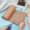 thumbnail image 3 of 78.7 x 8.7 Inch Brown Single Face Corrugated Cardboard Roll Corrugated Wrap Paper for Gift Packing Storage DIY Crafts Shipping 2.5mm Thick, 3 of 5