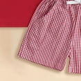 thumbnail image 6 of Xudanell Newborn Outfits Baby Boy Stylish Printed 12-18 Month Boy Clothes Plus Size Summer Outfits Athletic Waist T Shirt Shorts Daily Wear, 6 of 6