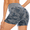 Blue, variant on Yoga Biker Shorts for Women High Waist Camo Seamless Gym Sport Athletic Leggings