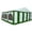 White/Green, variant on Enclosure Kit with Windows for Party Tent, 20' x 20'/6m x 6m, White, (Frame and Cover Not Included)