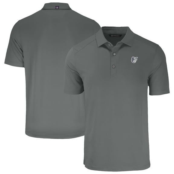 Men's Cutter & Buck Gray Baltimore Orioles Forge Eco Stretch Recycled Polo