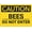 Warning Sign 1, variant on Caution Beehives Aluminum Sign 12 x 8 Inches - UV Ink Printed, Durable for House, Business, Indoor Outdoor Apiary, Garden, Bee Safety Alert