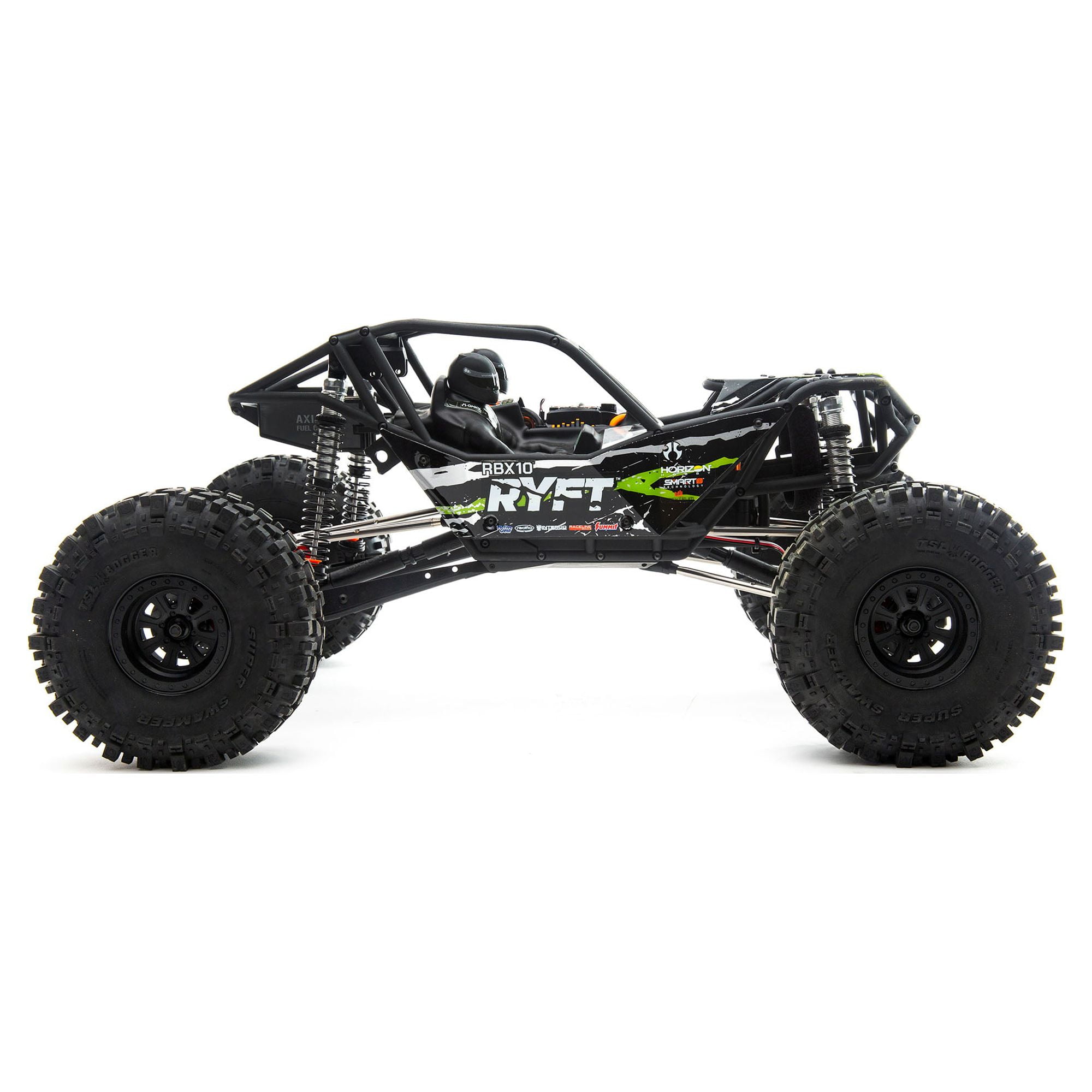 Axial RC Truck 1/10 RBX10 Ryft 4 Wheel Drive Brushless Rock Bouncer RTR Battery and Charger Not Included Black AXI03005T2 Trucks Electric RTR 1/10 Off-Road