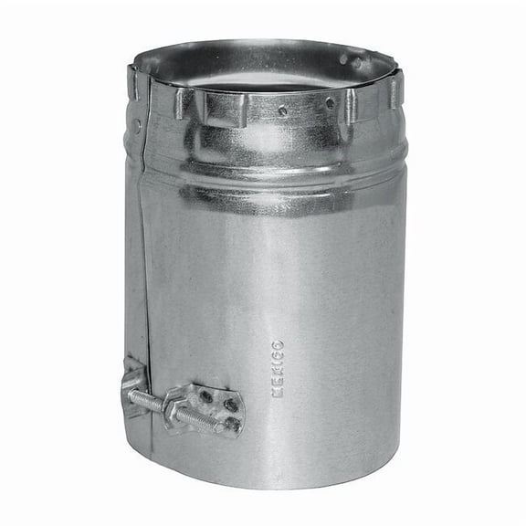 Ameri-Vent Male Vent Adapter,5" Dia.,6" L 5EUA-M