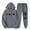 Dark Gray, variant on Sweatsuit for Women 2 Piece Set Hoodies for Women Long Sleeved Pullover Sweatpant Outfits Pocket Drawstring Print Tracksuit Elastic Waist Comfortable Jogger Sets Loose Daily Sports Fall Suit