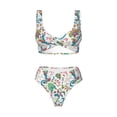 thumbnail image 4 of Rocae Fairy Flower for Bikini Set for Women Two Piece Sexy High Swimsuits Split Crossover Bikini XX-Large, 4 of 9