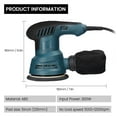 thumbnail image 5 of Electric Sander,300w Handheld Sander Plate Sander Wood Inch 125mm Plate Handheld Sander 5 Sander 5 Inch With Box 6 Box 6 Speed Wood Furniture Car Sander Wood Furniture 125mm Plate Sander, 5 of 6