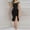 Black off shoulder midi dress a1, variant on Women's Off Shoulder Sleeveless High Low Ruffle Midi Dress Elegant Party Slim Fit Asymmetric Hem Casual Summer Dresses, Black S
