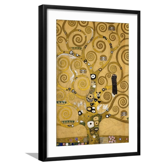 Art.com Tree of Life Giclee Print by Gustav Klimt, Black Frame Wall Art, 21" x 29"