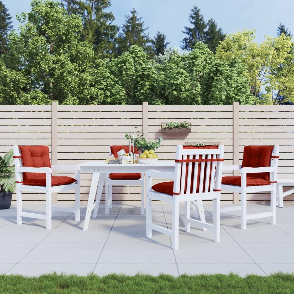 vidaXL Lowback Chair Cushions Seat Pad Outdoor Garden Patio Furniture Fabric