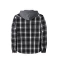 thumbnail image 4 of Iaqnaocc Flannel Plaid Hoodie Shirts&nbsp;for Men Long Sleeve Button Down Casual Fashion Classic Fall Jackets for Men Black L, 4 of 4