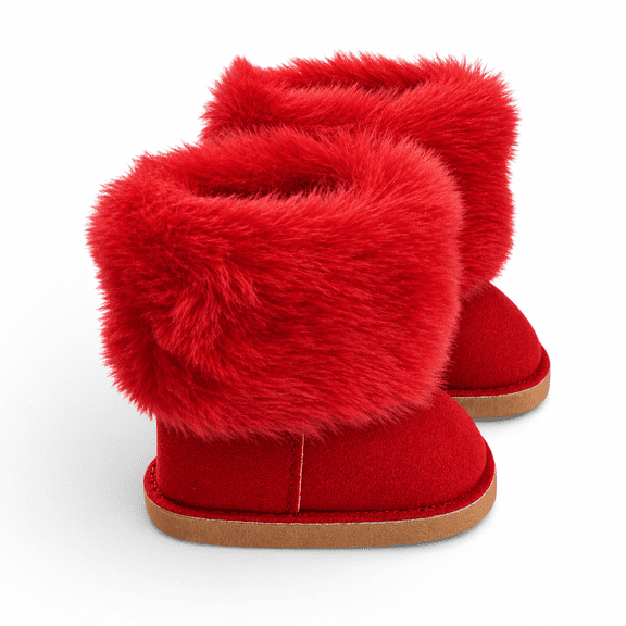 MBD® 18 Inch Doll Shoes- Red Winter Boots For 18 Inch Fashion Girl Dolls- Fits Kennedy and Friends 18 Inch Dolls