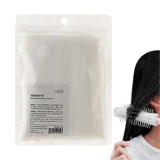 Comb Cleaning Tool with 50X Elastic Hair Removal Mesh Net for Deep Comb Cleaning and Protection