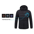 thumbnail image 4 of NWE-chaquetas calefactoras impermeables para hombre, abrigo con termostato inteligente, Color puro, con capucha, invierno, 2021, 4 of 4