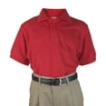 thumbnail image 2 of French Toast Unisex S/S Pique Polo Color: red Size: 6/7, 2 of 2