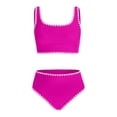 thumbnail image 4 of Shadoumai Girls Two Piece Swimsuits For Kids Teen Bikini With Adjustable Ties And UPF Sun, 4 of 5