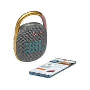JBL Clip 4 Gray Bluetooth Speaker and divvi Case Kit
