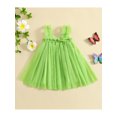 thumbnail image 3 of Kids Toddler Baby Girl Princess Dress Summer Sleeveless Tulle A-line Dress Beach Wedding Party Dress Dress with Butterfly Wings, 3 of 8