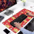 thumbnail image 2 of Long Mouse Pads for Desk,Red Christmas Gingerbread Man Pattern Desk Mats on Top Of Desks, Desk Mouse Pad Extra Large with 3mm Non-Slip Base and Stitched Edge for Gaming,Office,Work,Home 31.5x15.7in, 2 of 5