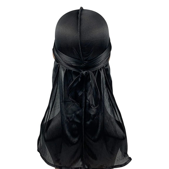 lixuesong Long Tail Head Wrap Durag Hat for Men Comfortable Quick Drying Pirate Hat for Braid Dreadlocks Management Wear