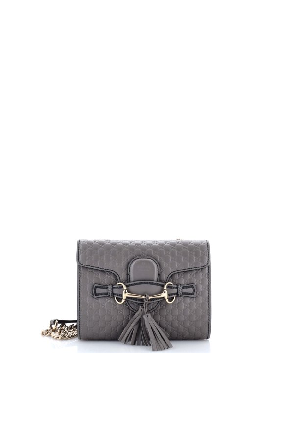 Pre-Owned Emily Chain Flap Bag Microguccissima Leather Mini By Rebag