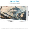 thumbnail image 3 of Large Mouse Pads Anime Landscape Mountain Wilderness Wonderland Non-Slip Rubber Base Gaming Mousepad, Keyboard and Mouse Pad with Stitched Edges,PC Desk Mat for Game,Work,Office(31.5"*11.8"), 3 of 5
